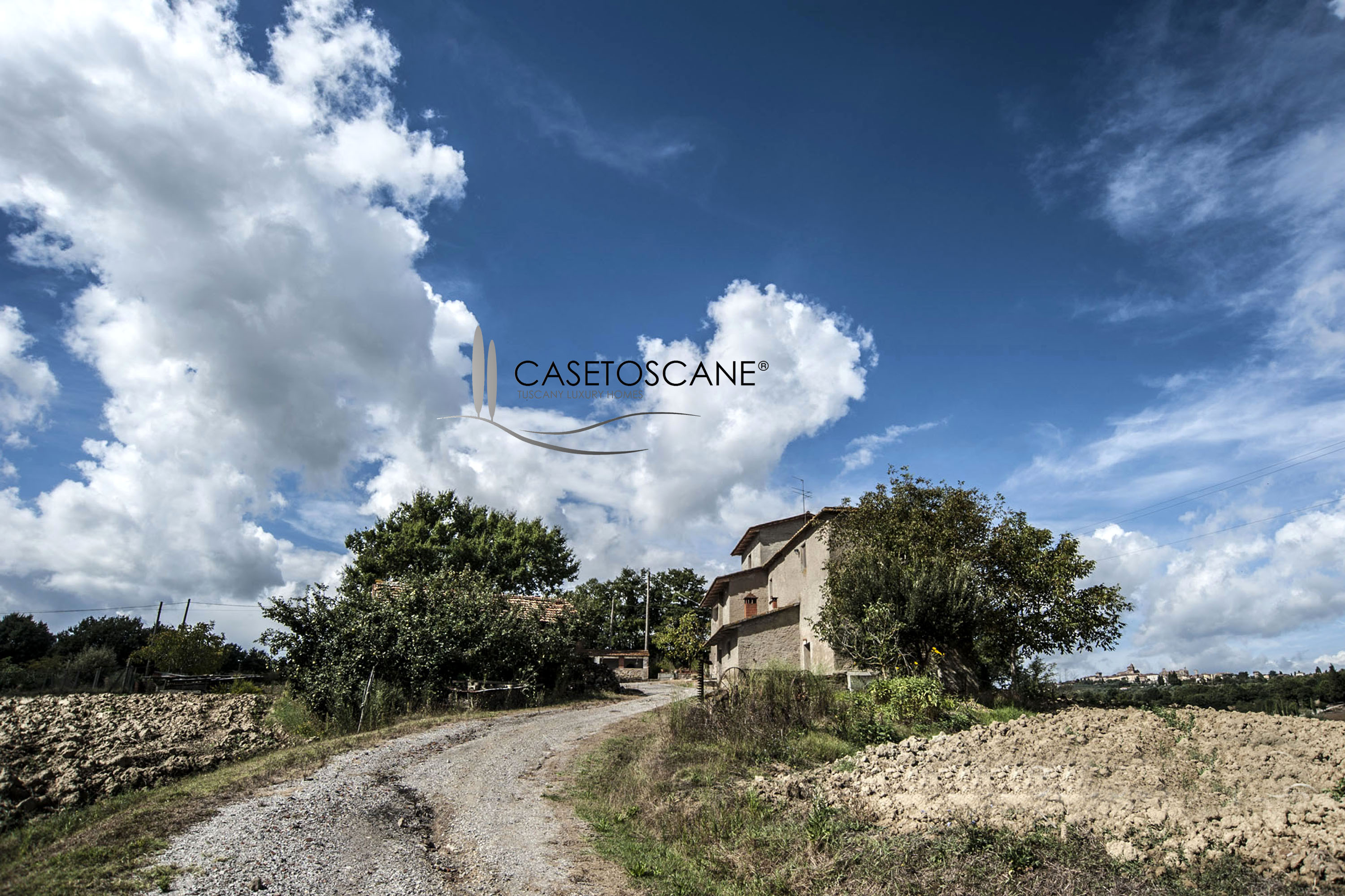 2708 - Casale tipico da ristrutturare con annessi e terreno agricolo a Lucignano (Arezzo)