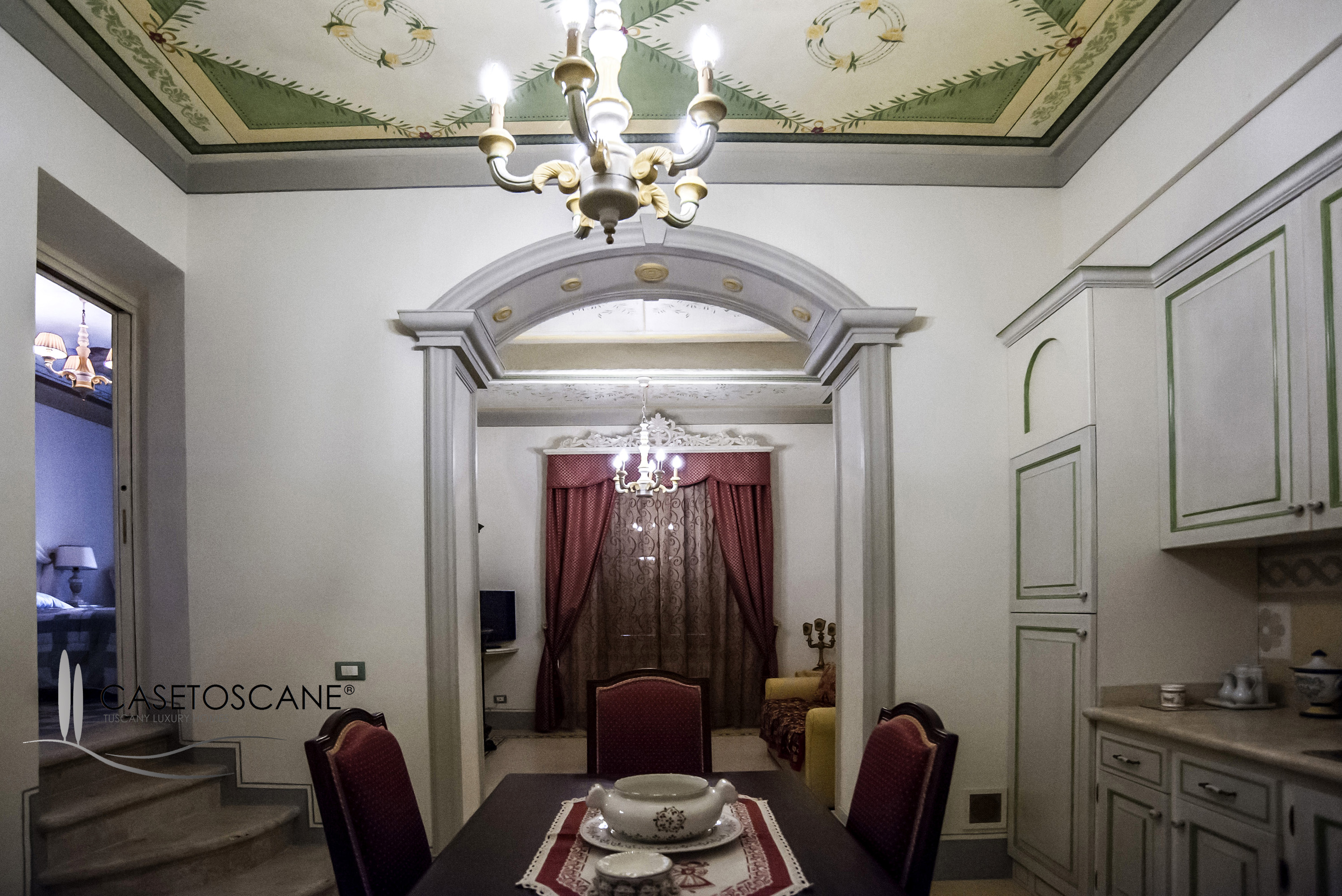 Tipico appartamento in palazzo storico nel centro di Rapolano Terme (Siena)