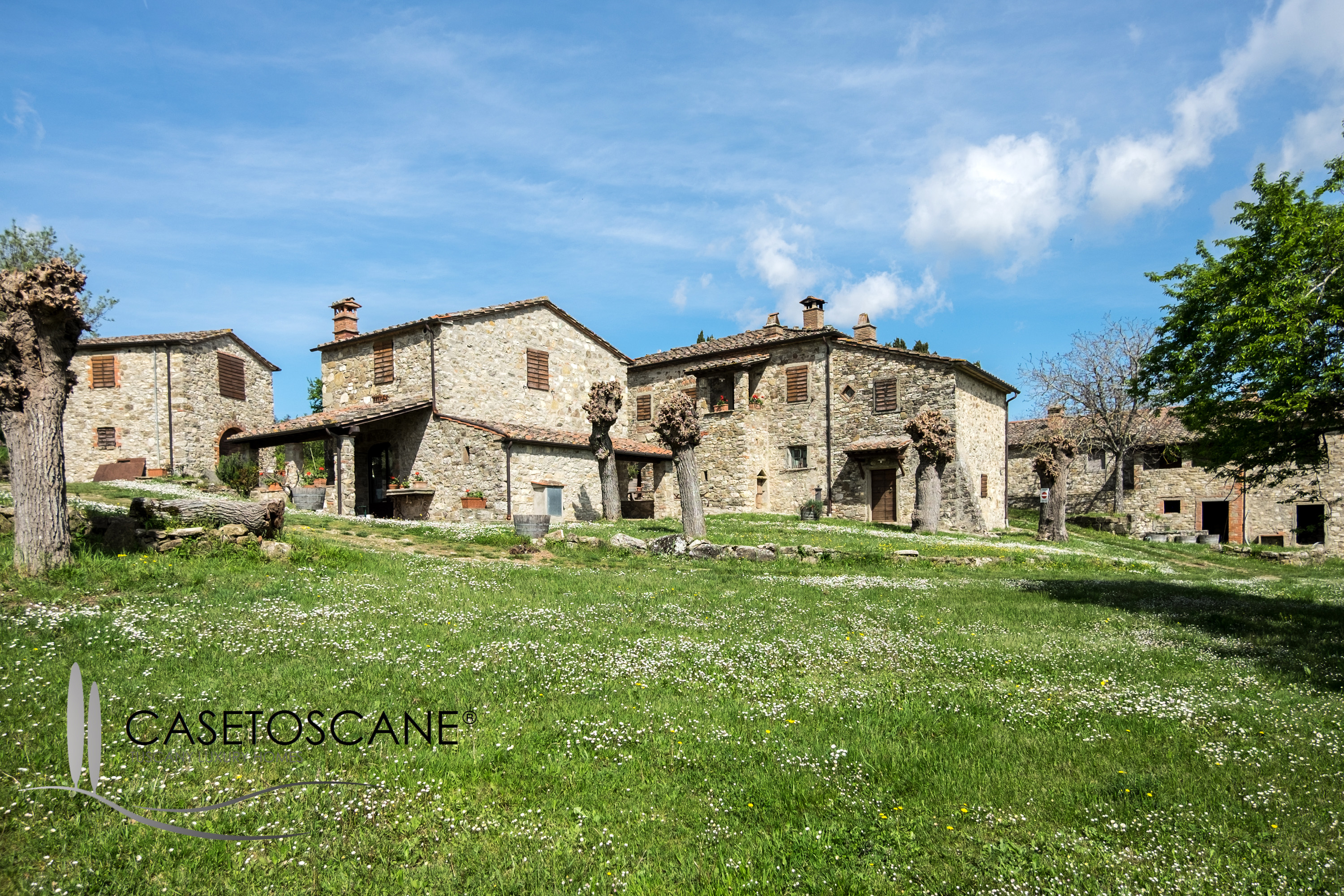 3067 - Antico complesso immobiliare di oltre mq.1.300 con terreno di ha.50 in straordinaria posizione nel Basso Casentino (AR)